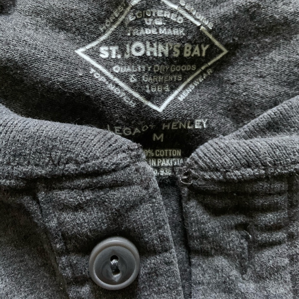 Grey Henley - Picture 2 of 3